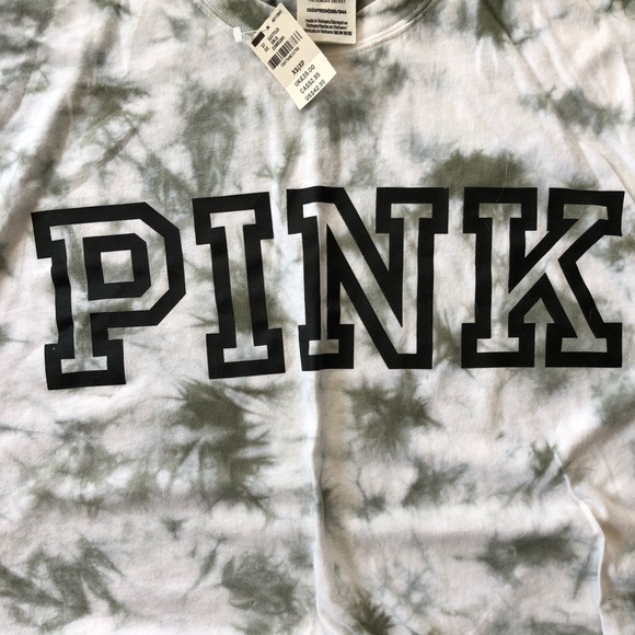 Tie Dye Victoria Secret PINK Long Sleeve Shirt - Picture 2 of 4